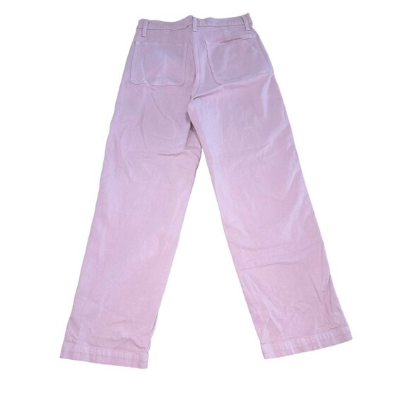 Madewell Wide Leg Jeans Womens 28 Pink High Rise Relaxed High Rise Denim Casual - Picture 2 of 16